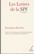Les lettres de la Société de Psychanalyse Freudienne (6/2015 : Lectures du rêve)