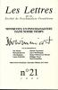 Les lettres de la Société de Psychanalyse Freudienne (7/0 : Winnicott, un psychanalyste dans notre temps)